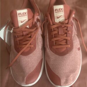 Nike Women's Flex Experience Sneakers - Red and White